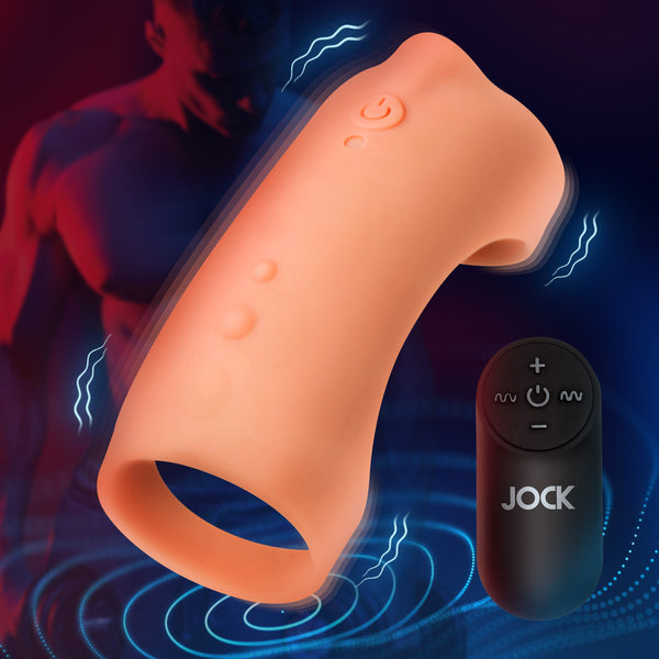 Vibrating Silicone Penis Sleeve - Medium – penis pump and enhancer, Silicone