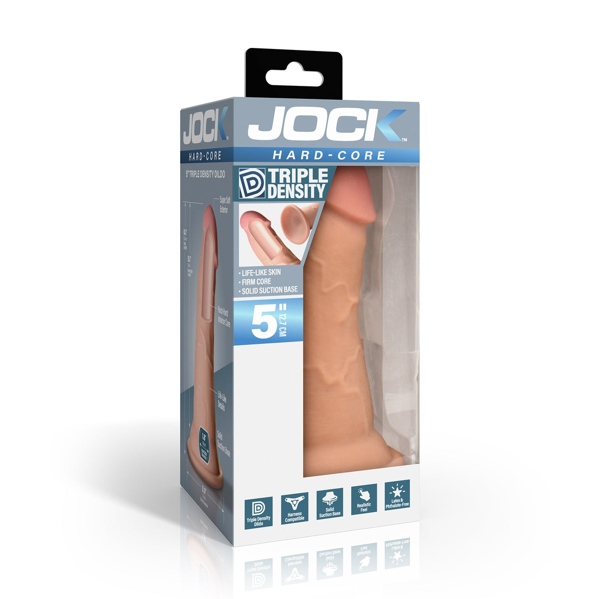 Hard-Core 5" Triple Density Dildo, rubber (view 6)