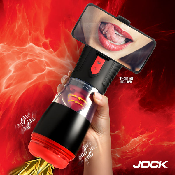 Blow Job Sucking, Licking, and Vibrating Masturbator, Silicone