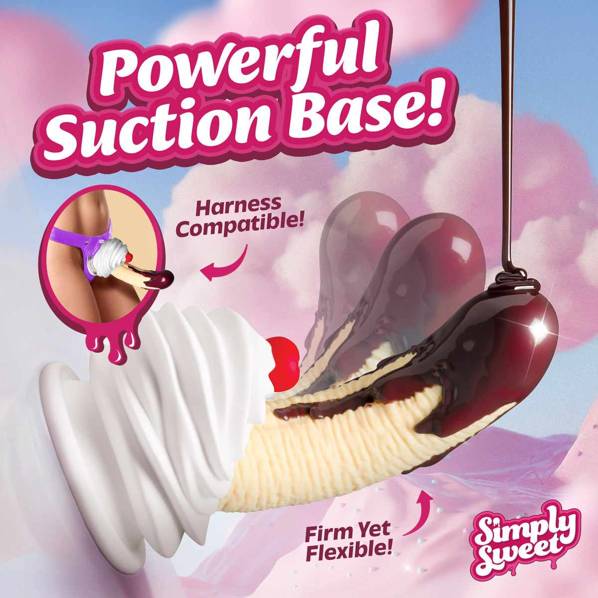 Chocolate Dipped Banana Split Premium Silicone Dildo (view 3)