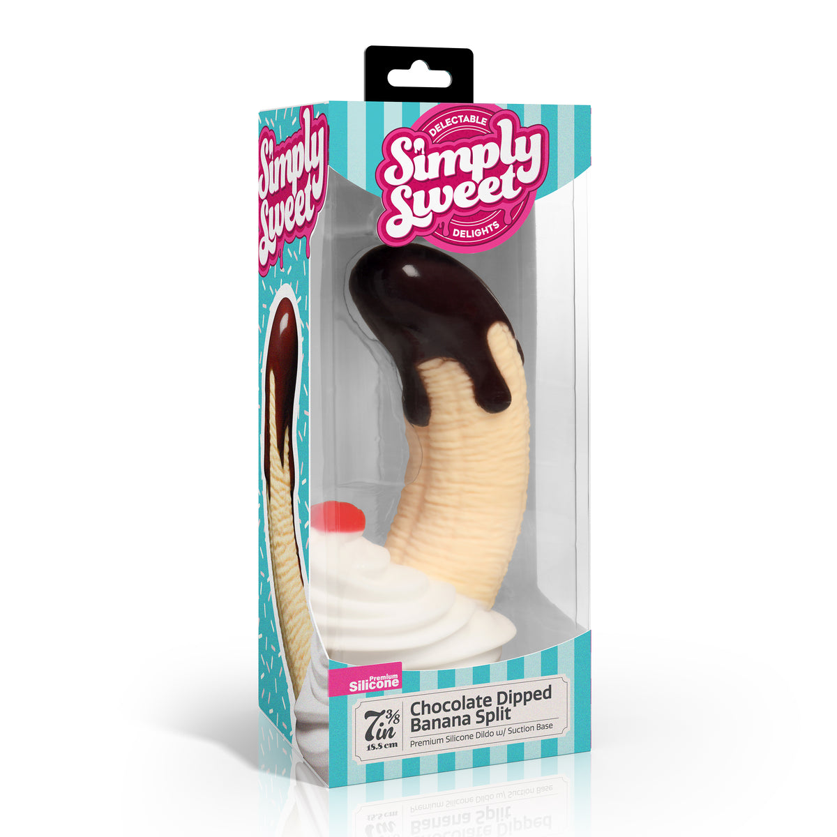 Chocolate Dipped Banana Split Premium Silicone Dildo (view 6)