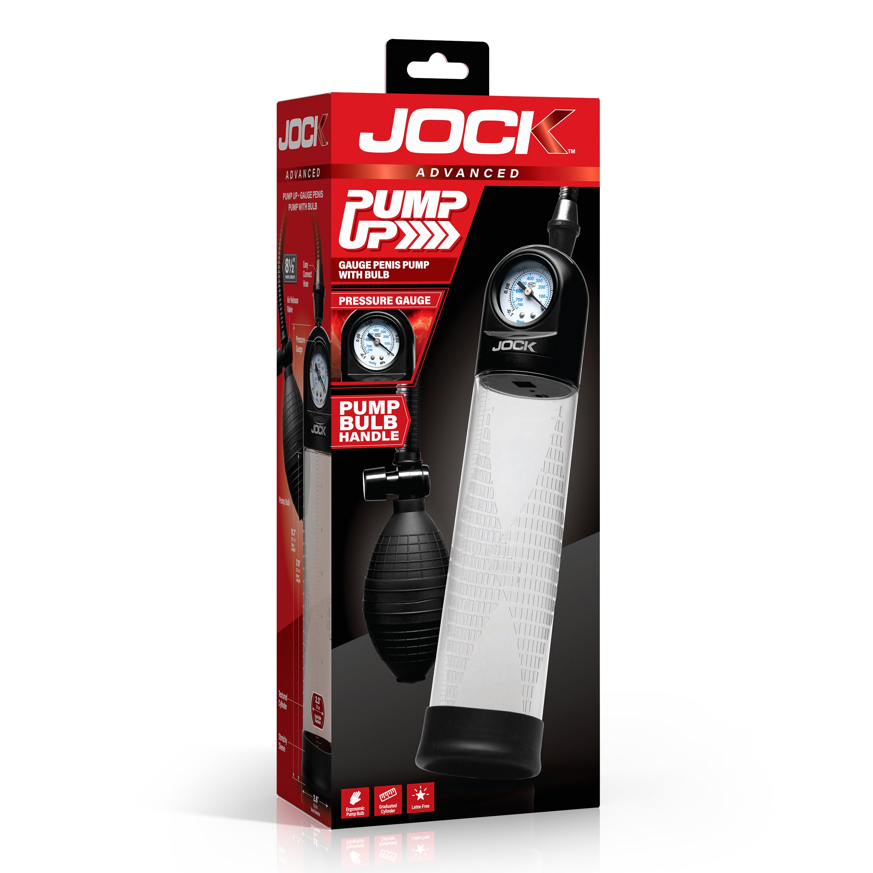 Pump Up Gauge Penis Pump with Bulb