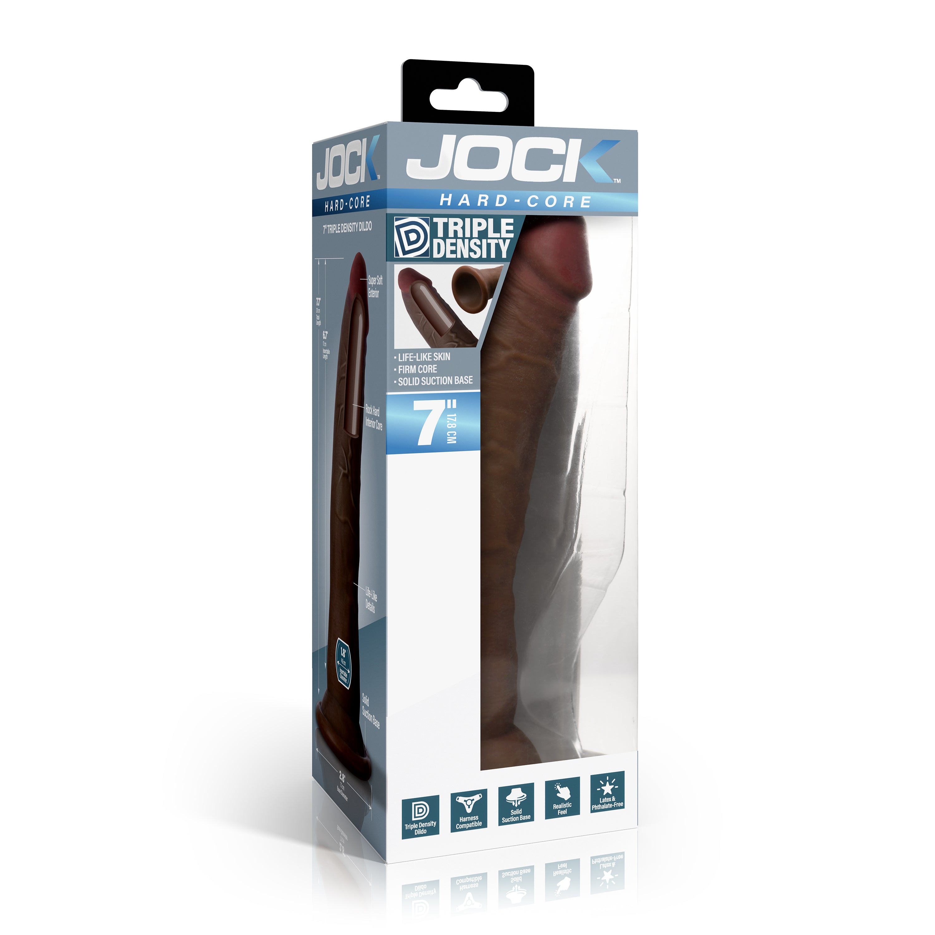 Hard-Core 7" Triple Density Dildo