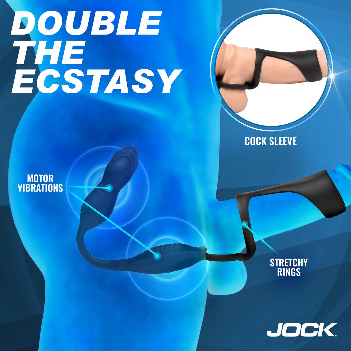 Hype Max Thrusting &amp; Vibrating Anal Plug with C-Ring – prostate massager (view 3)
