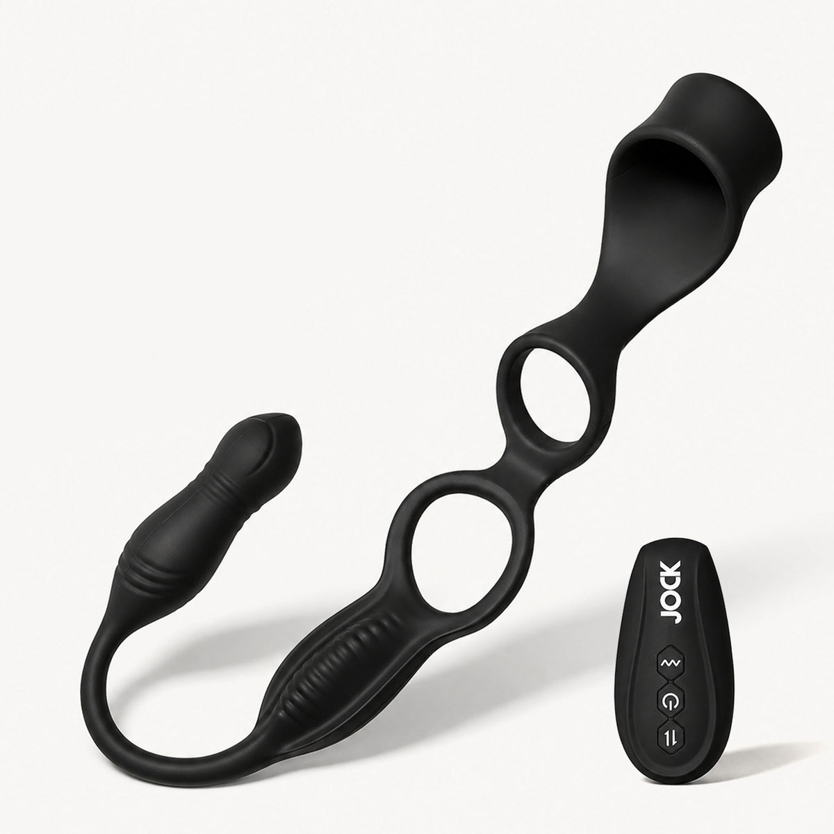 Hype Max Thrusting &amp; Vibrating Anal Plug with C-Ring – prostate massager (view 6)