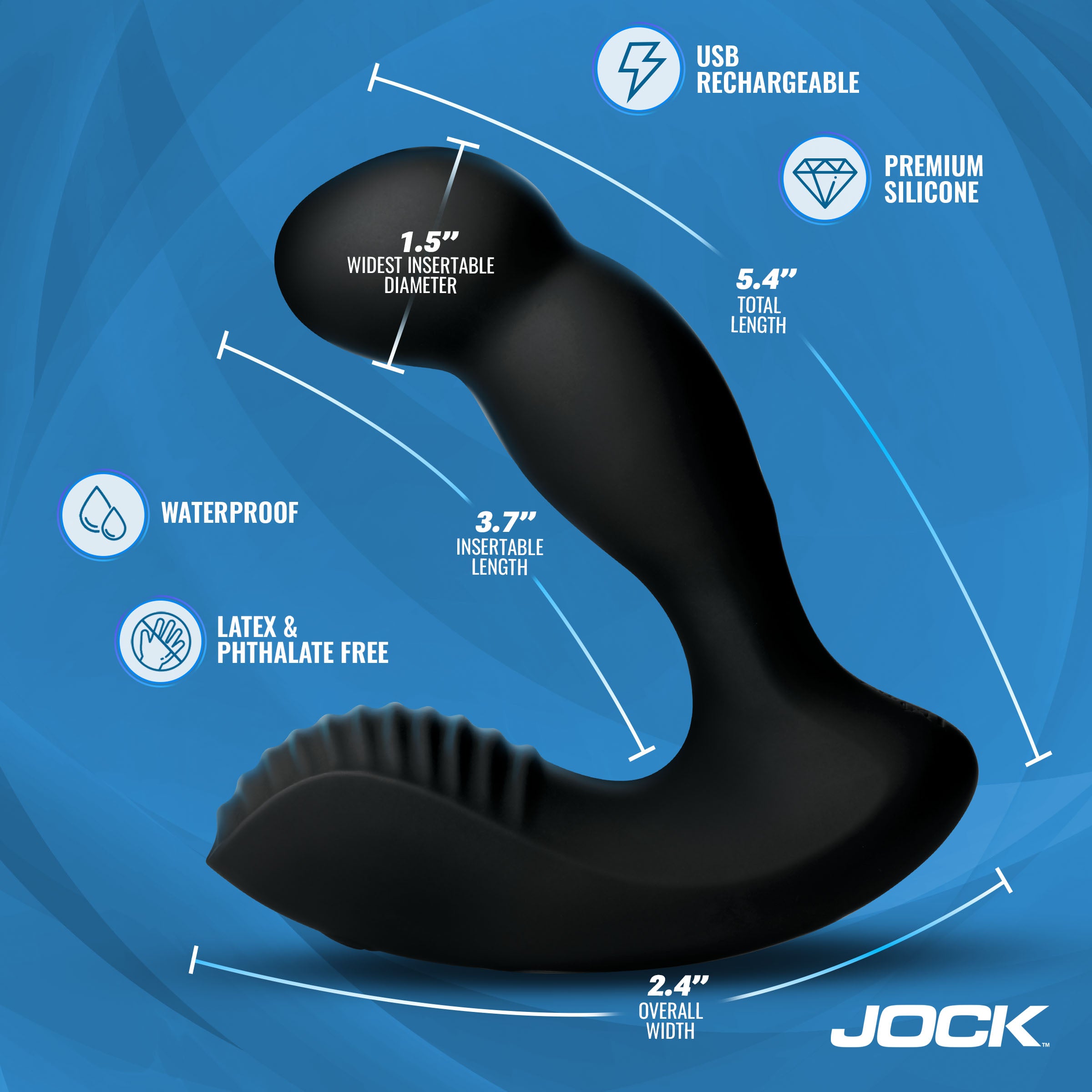 P-Force Milking Silicone Prostate Vibrator w/ Remote
