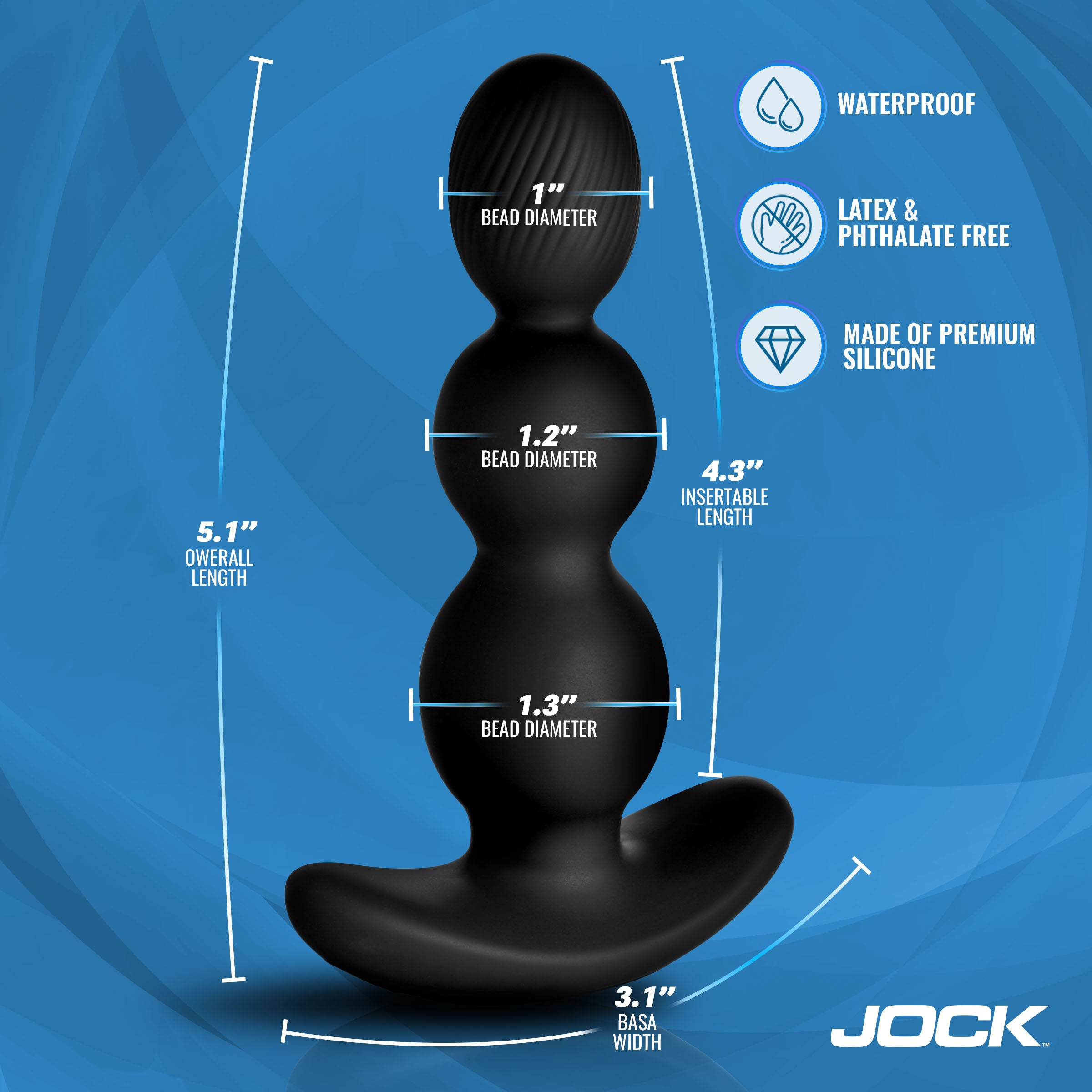 Gyro-X Gyrating & Vibrating Silicone Butt Plug