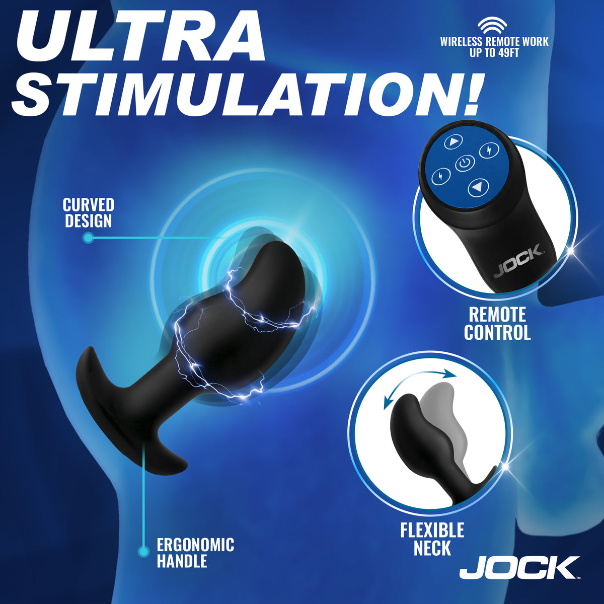 Volt E-Stim Curved Prostate Plug – prostate massager (view 3)