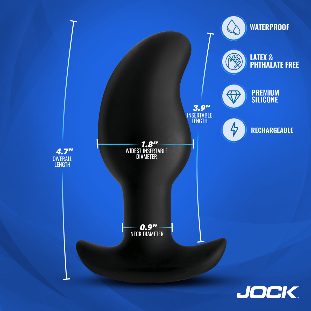 Volt E-Stim Curved Prostate Plug – prostate massager (view 4)