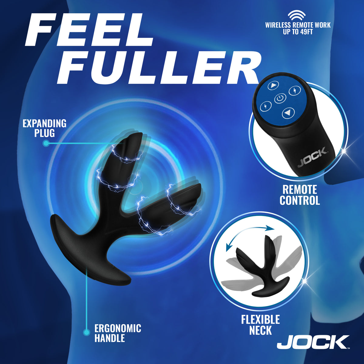 Power Pulse E-Stim Anchor Anal Plug – butt plug (view 3)