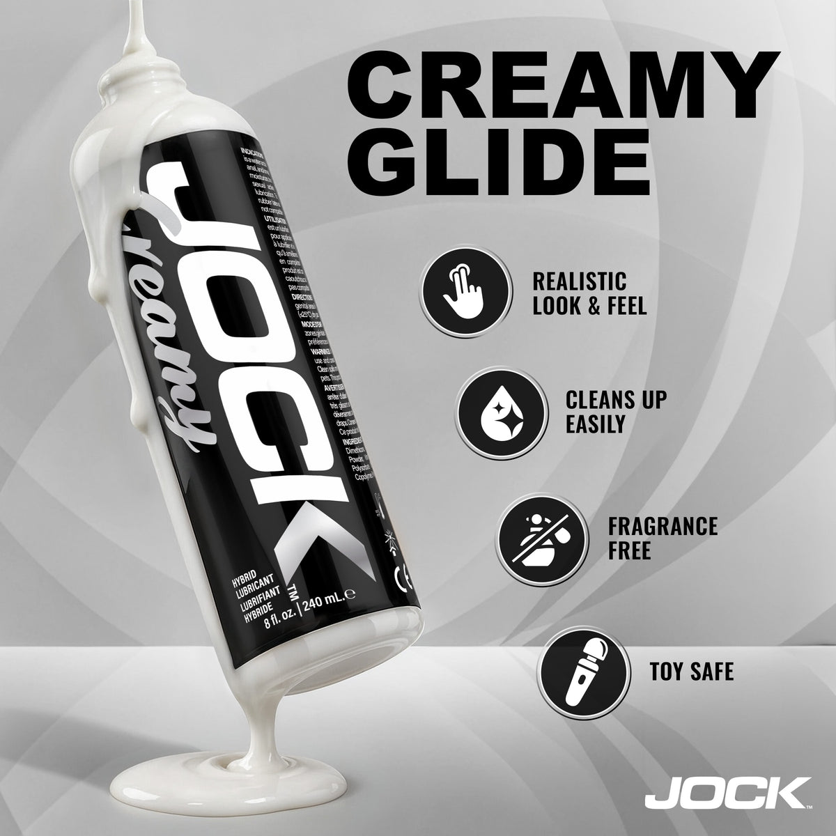 JOCK Creamy Cum Lubricant 8oz (view 3)