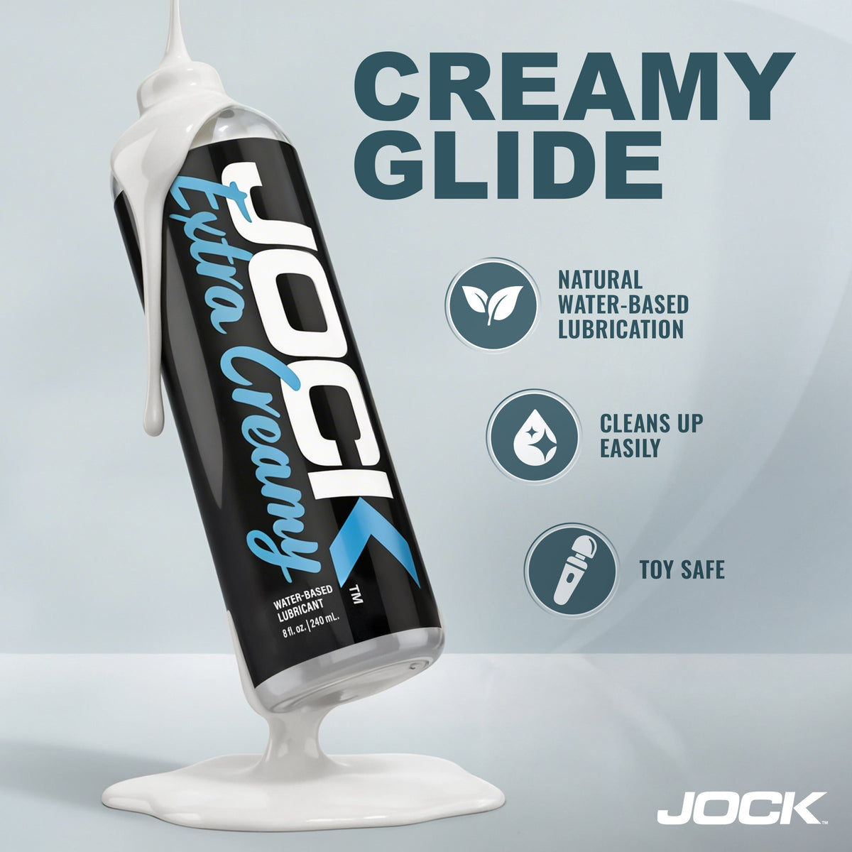 JOCK Extra Creamy Water Based Lubricant 8oz (view 4)