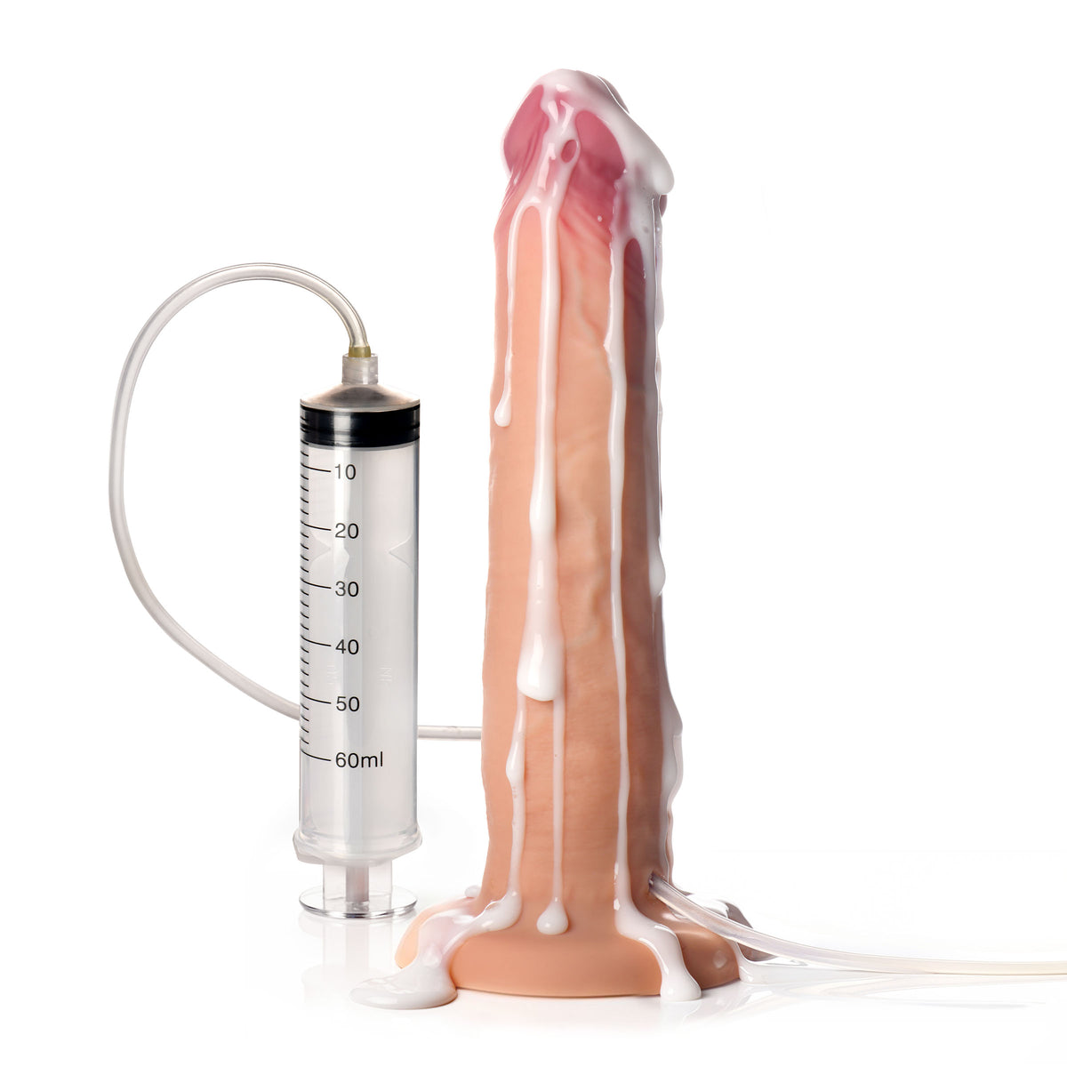 9.75" Ejaculating Silicone Dildo (view 5)