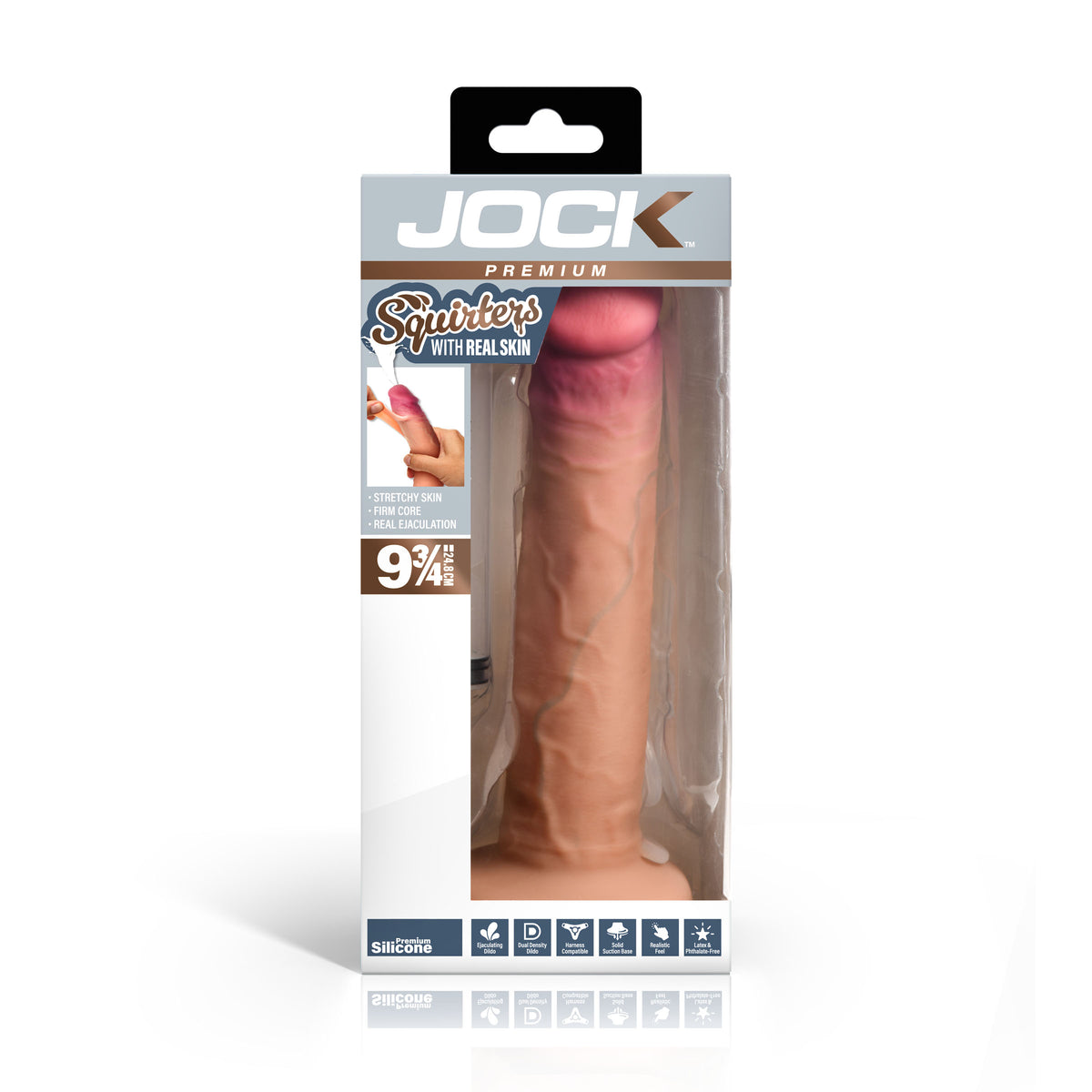 9.75" Ejaculating Silicone Dildo (view 6)