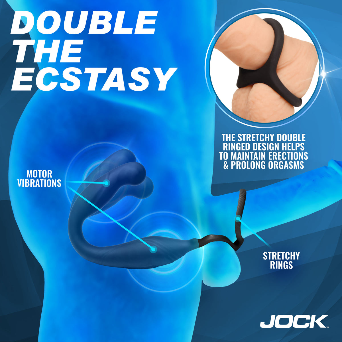 Axis Gyrating Prostate Vibrator with C-Ring – prostate massager (view 3)
