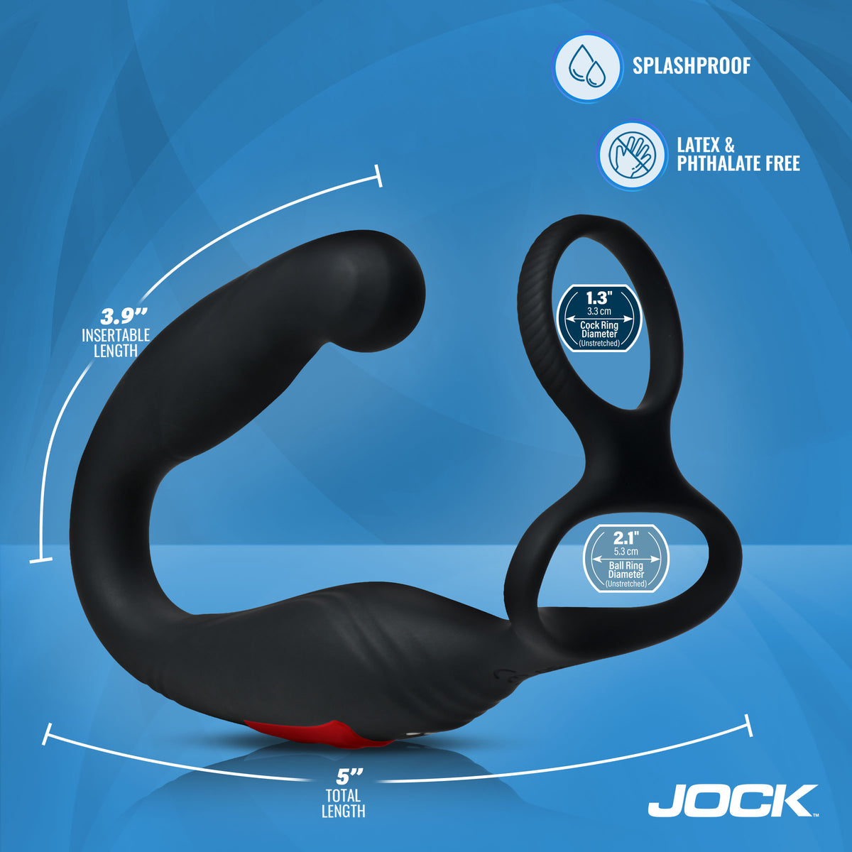 Axis Gyrating Prostate Vibrator with C-Ring – prostate massager (view 4)