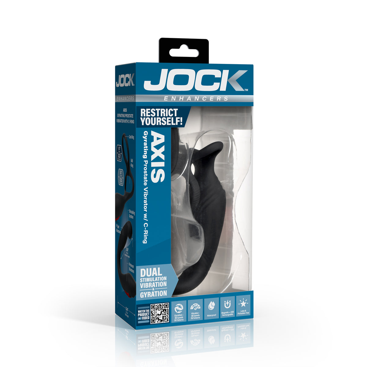 Axis Gyrating Prostate Vibrator with C-Ring – prostate massager (view 6)