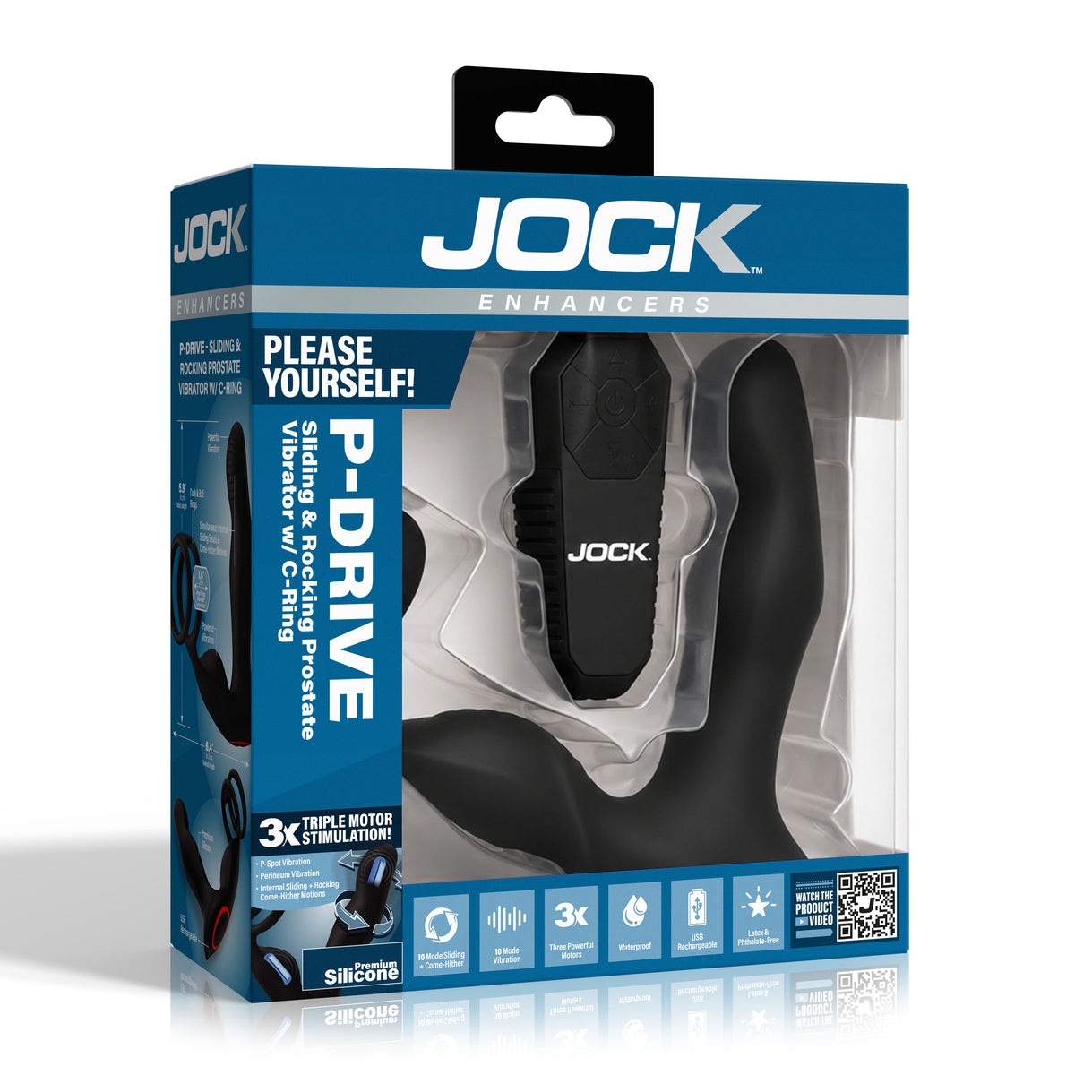 P-Drive Sliding &amp; Rocking Prostate Vibrator with C-Ring – prostate massager (view 7)