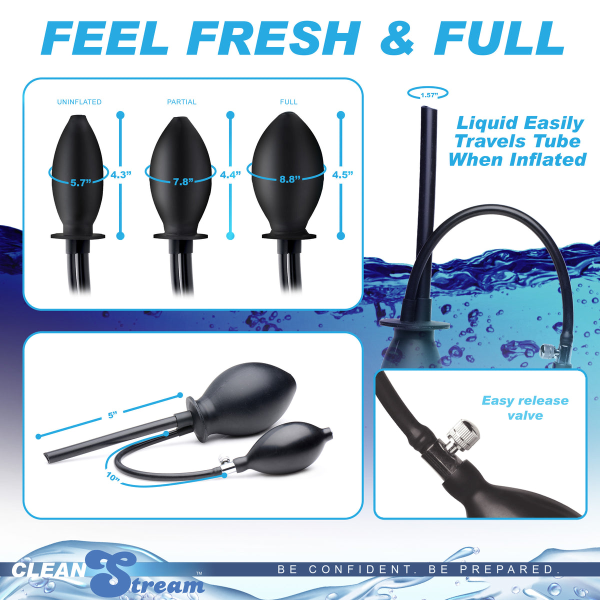 CleanStream Inflatable Enema Plug – enema and douche (view 4)