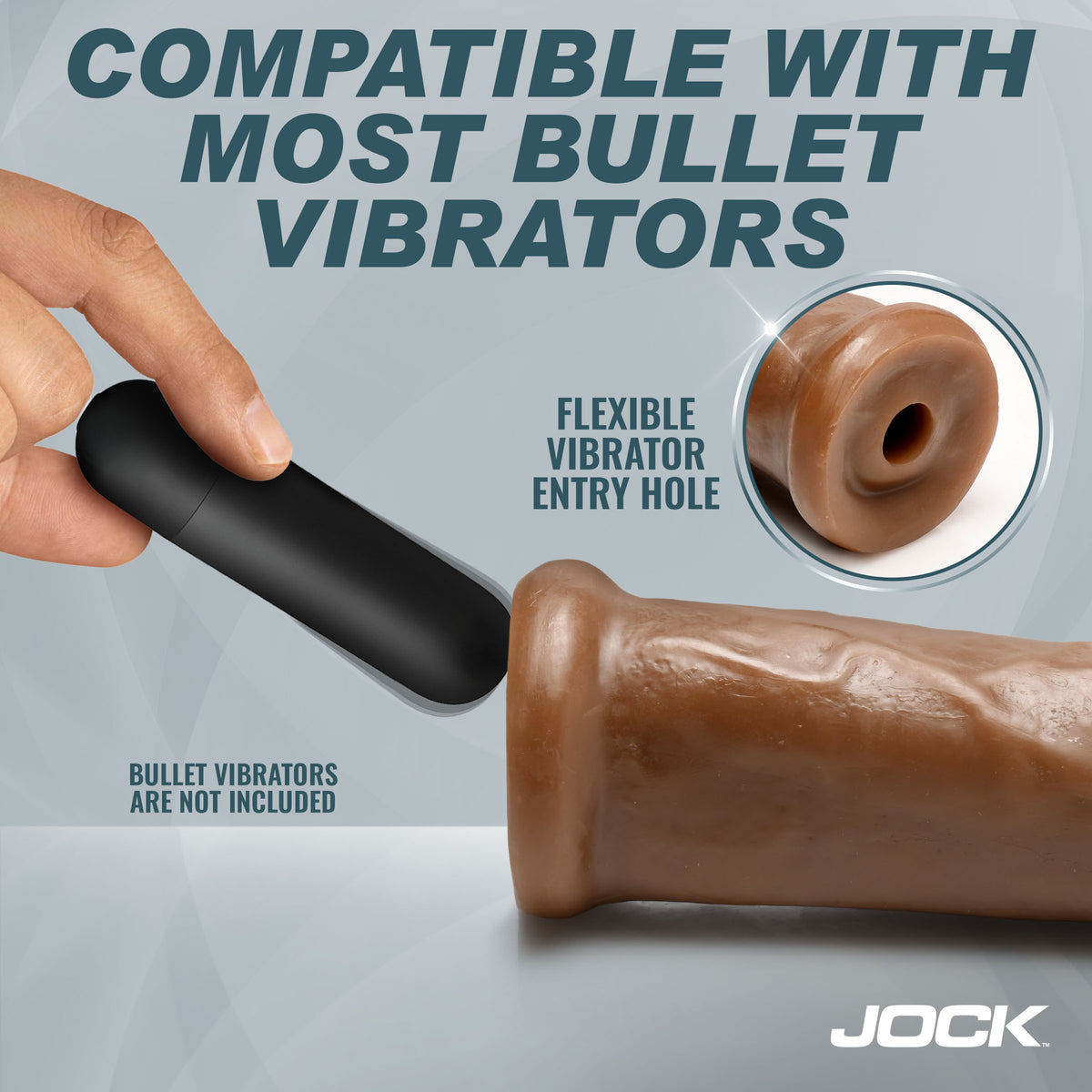 8" Dildo No Balls Chocolate (view 3)