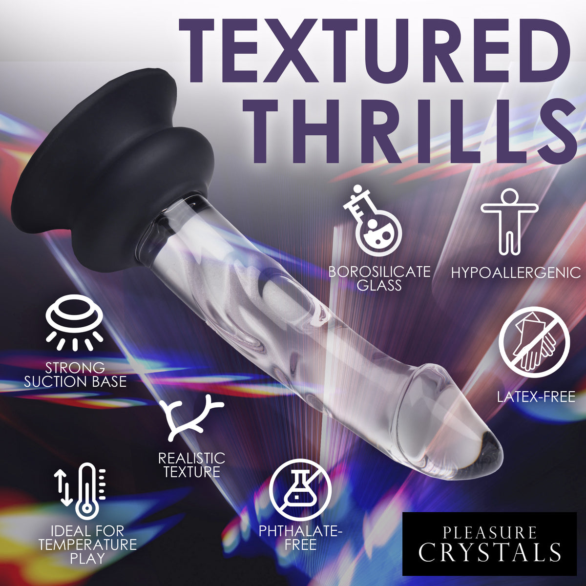 Glass Dildo with Silicone Base - 5.6 Inch, Silicone (view 5)