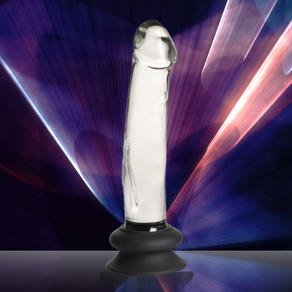Glass Dildo with Silicone Base - 7.6 Inch, Glass