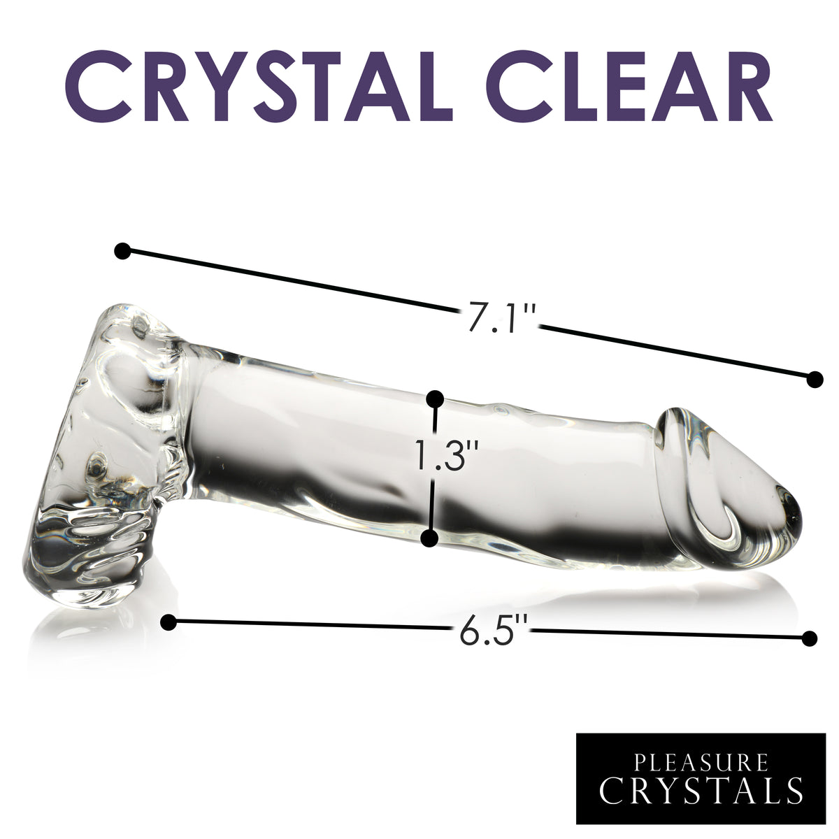 Glass Dildo with Balls, Glass (view 4)