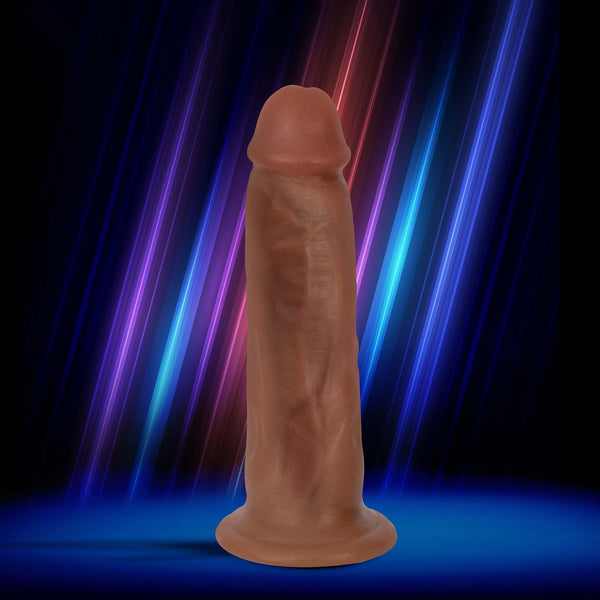 Jock Dark Bareskin Dildo - 7 Inch BULK, rubber