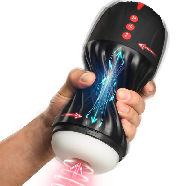 Sucking and Vibrating Masturbator, Silicone