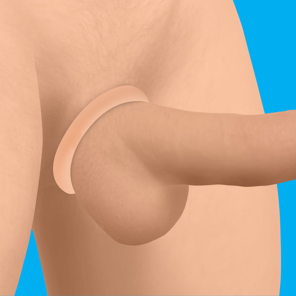 Discreet Silicone Cock Ring Set - Light, Silicone