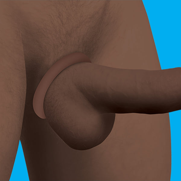 Discreet Silicone Cock Ring Set - Dark, Silicone