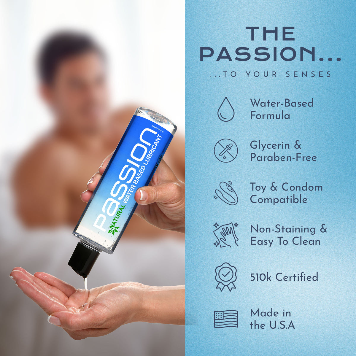 Passion Natural Water-Based Lubricant - 10 oz (view 4)
