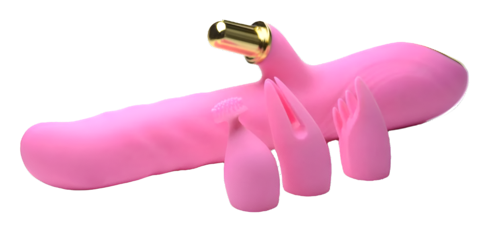 Pink Rabbit Vibrator with 10 Speed Thrusting Feature