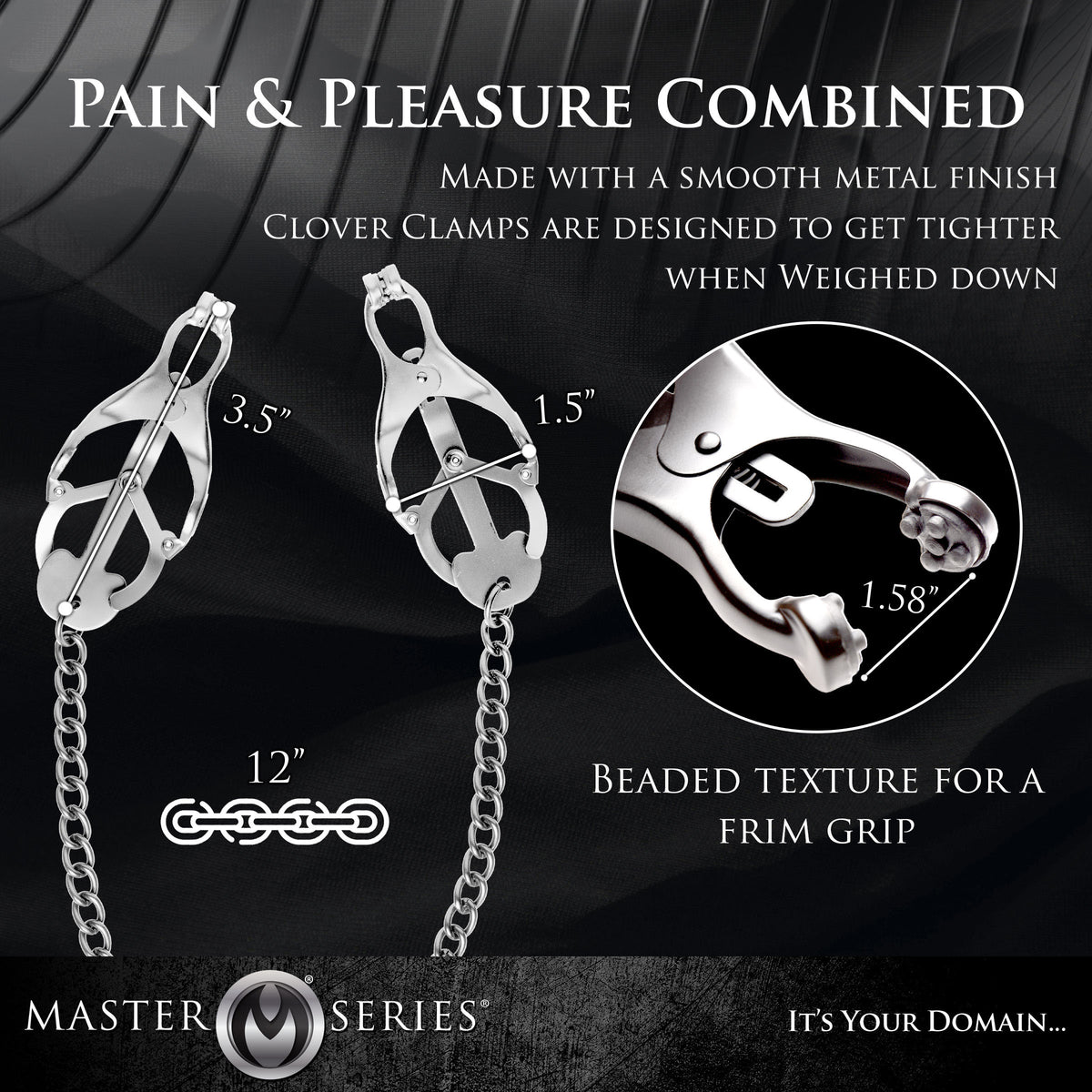 Sterling Monarch Nipple Vice – nipple toy, Metal (view 4)