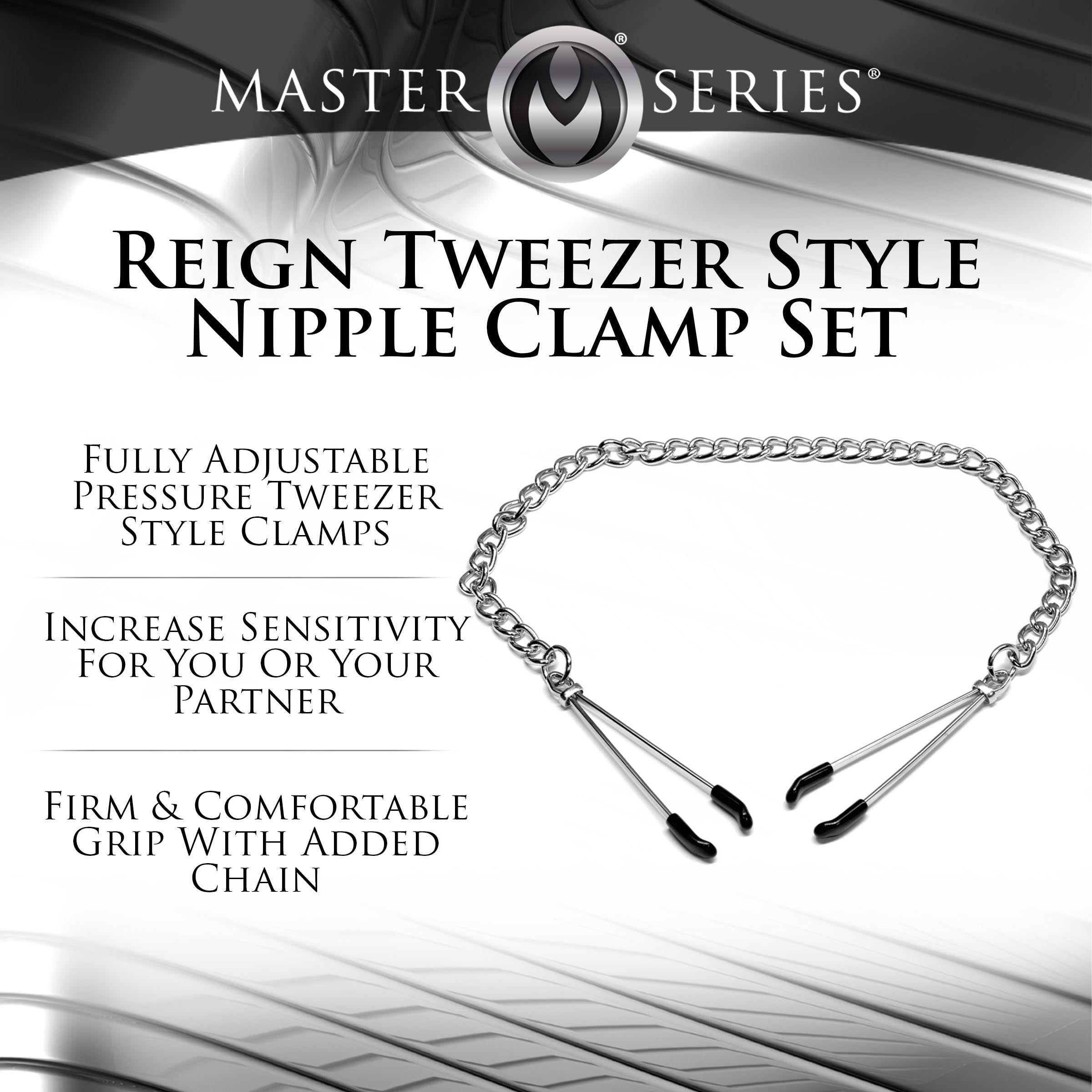 Reign Tweezer Nipple Toys - Grey
