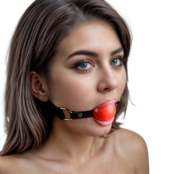 Red Silicone Ball Gag, Silicone