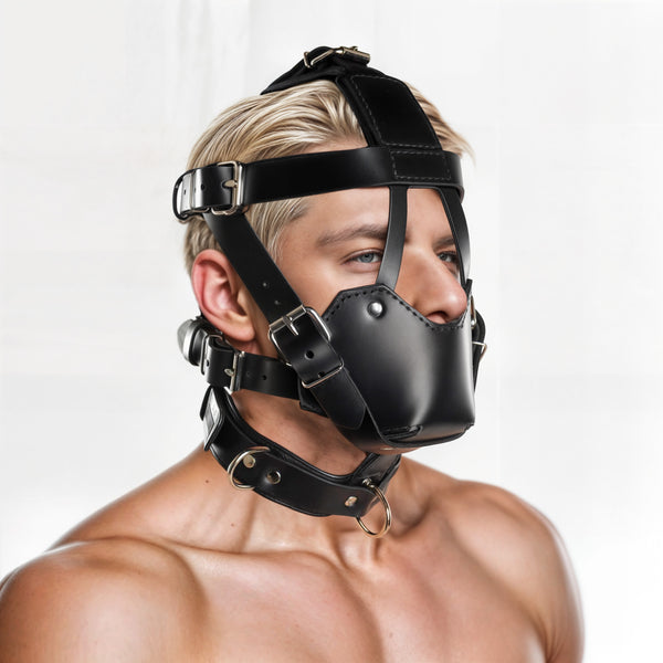 Strict Leather Padded Muzzle – gag, Leather