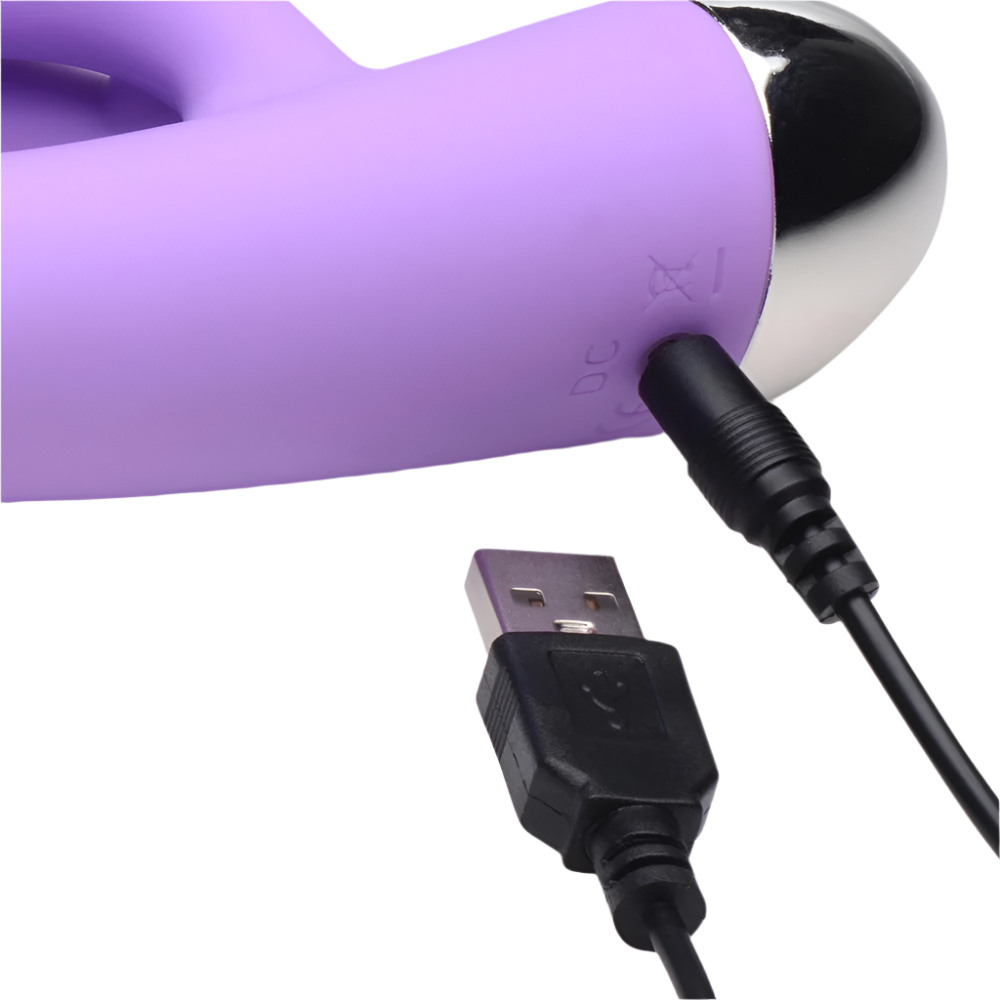 Ergonomic Silky Silicone G-Spot Vibrator with USB Charger