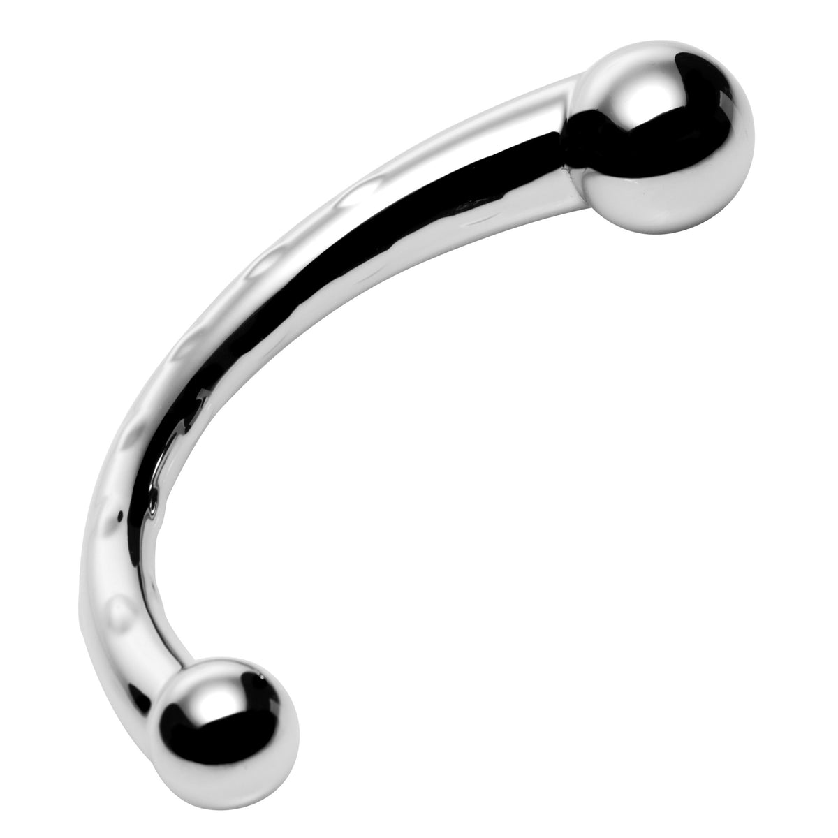 The Chrome Crescent Dual Ended Dildo, Metal