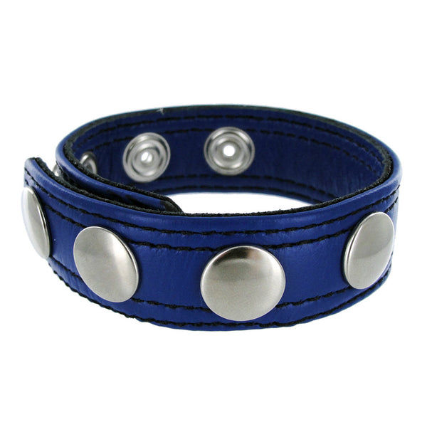 Strict Leather Blue Speed Snap Cock Ring, Metal