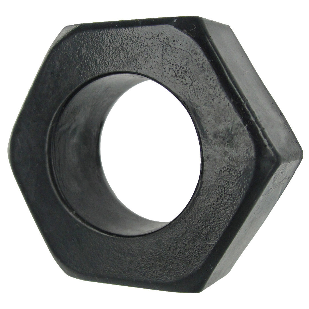 HexNut Cock Ring - Black, TPE