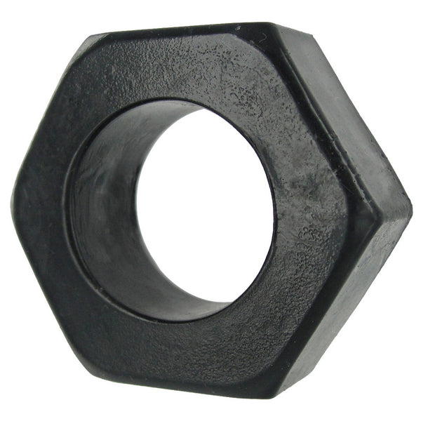 HexNut Cock Ring - Black, TPE