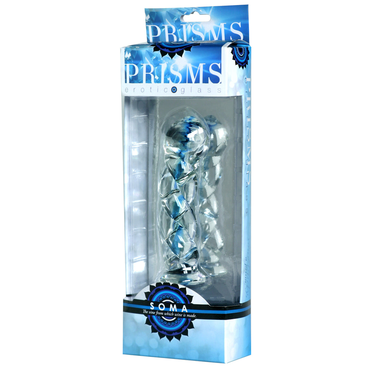 Soma Twisted Glass Dildo, Glass (view 3)