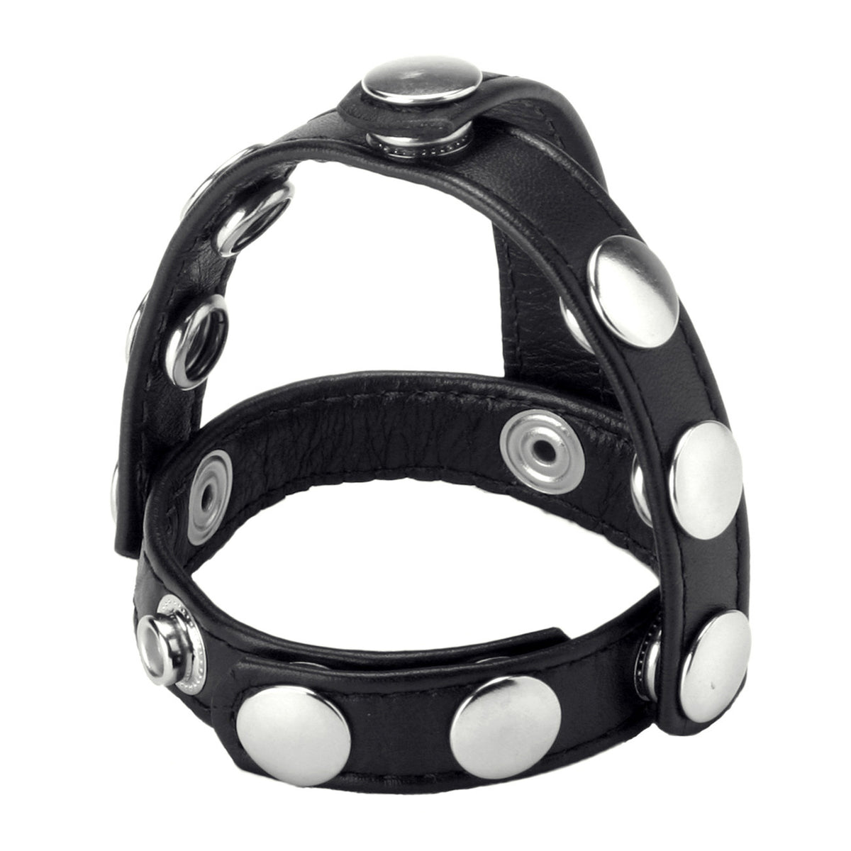Snap-On Cock and Ball Harness – cock ring, Metal (view 2)