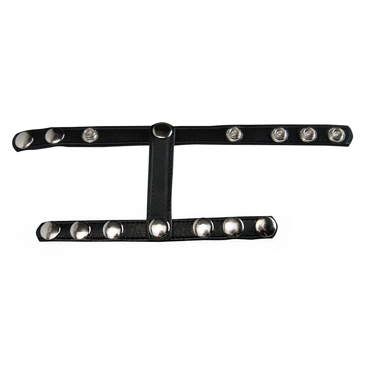 Snap-On Cock and Ball Harness – cock ring, Metal (view 3)