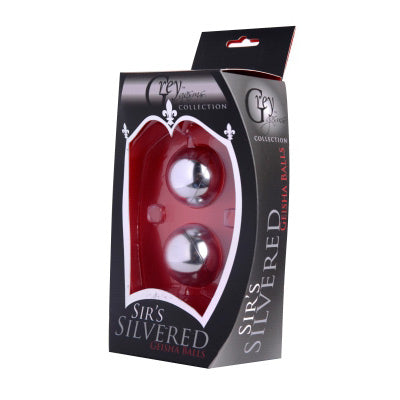 Sirs Silvered Geisha Kegel Balls - Grey – kegel exerciser, ABS plastic (view 3)