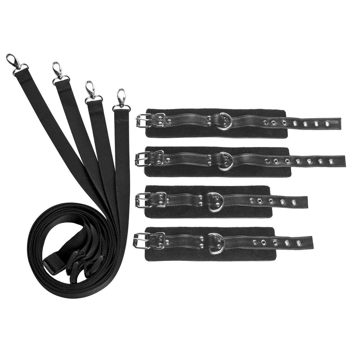 Frisky 8 Piece Restraint Set – restraints and cuffs, Metal (view 6)