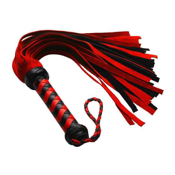 Short Suede Flogger – impact play, Leather