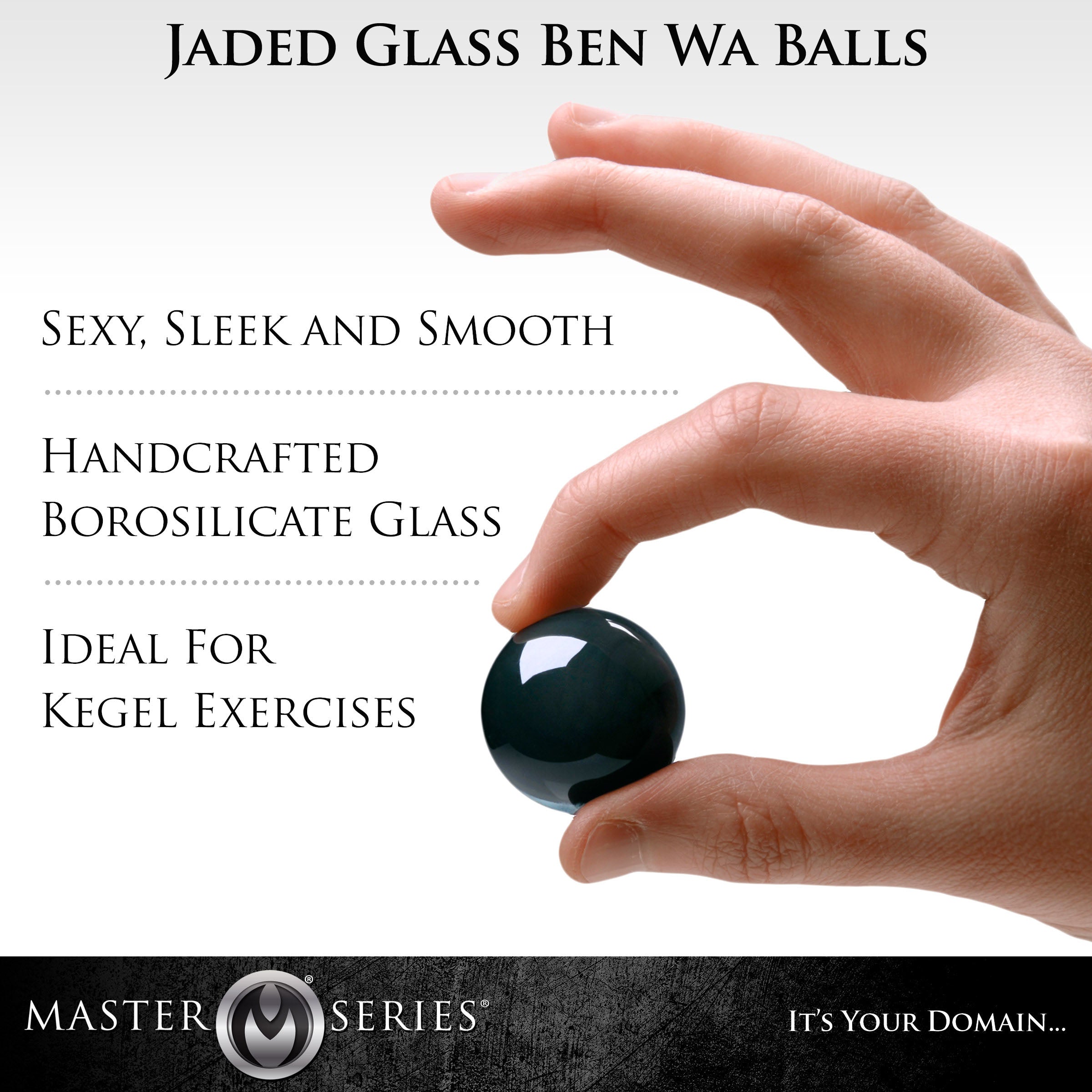 Jaded Glass Ben Wa Kegel Balls - Green