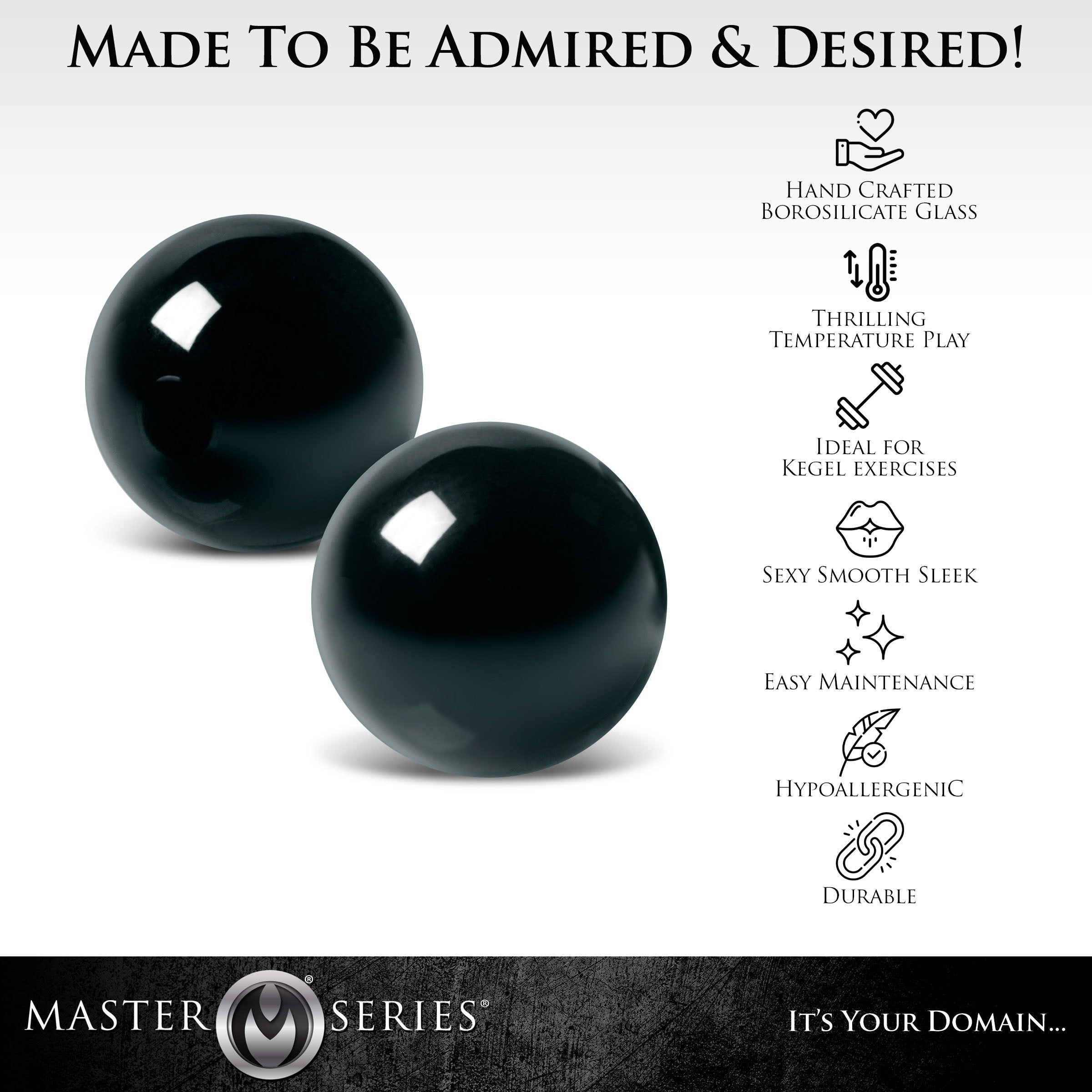 Jaded Glass Ben Wa Kegel Balls - Green